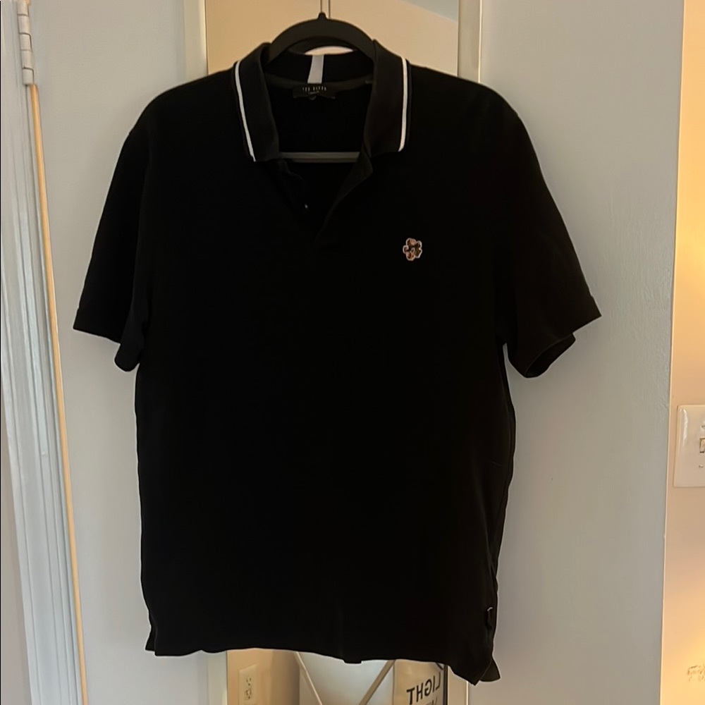 Men’s Ted Baker London Black 2-button Polo sz 4 (L)